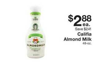 Fairway Store Market Califia Almond Milk offer