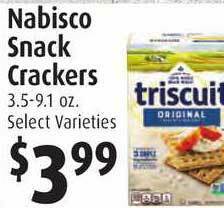 Gristedes Nabisco Snack Crackers offer