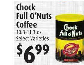 Gristedes Chock Full O' Nuts Coffee offer