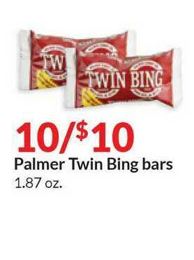 Hy-Vee Palmer Twin Bing Bars offer