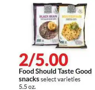 Hy-Vee Food Should Taste Good Snacks offer