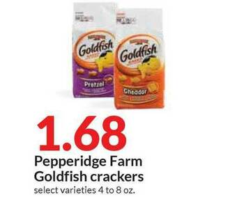 Hy-Vee Pepperidge Farm Goldfish Crackers offer