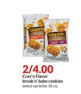 Hy-Vee Crav'n Flavor Break N' Bake Cookies offer