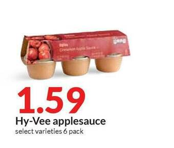 Hy-Vee Hy-vee Applesauce offer