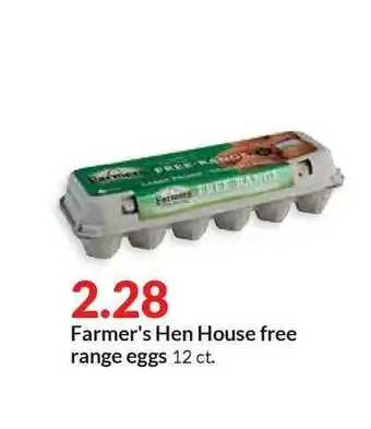 Hy-Vee Farmer's Hen House Free Range Eggs offer