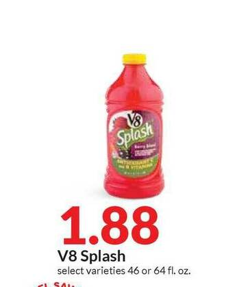 Hy-Vee V8 Splash offer
