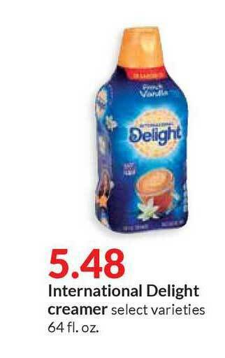 Hy-Vee International Delight Creamer offer
