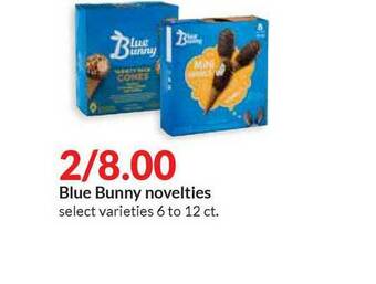 Hy-Vee Blue Bunny Novelties offer