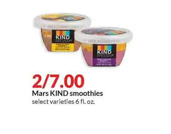 Hy-Vee Mars KIND Smoothies offer