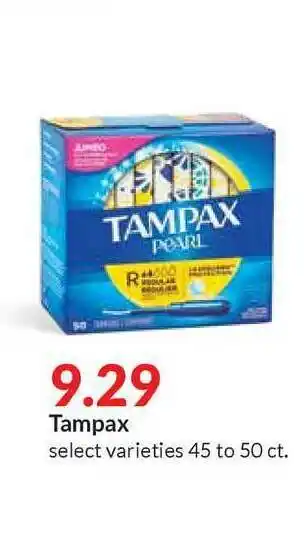 Hy-Vee Tampax offer
