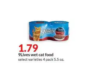 Hy-Vee 9lives Wet Cat Food offer