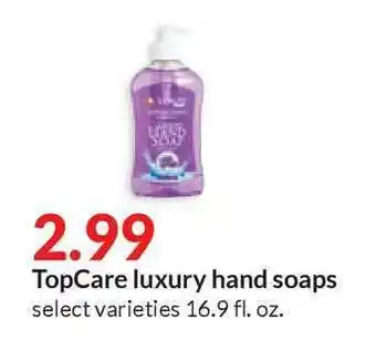 Hy-Vee TopCare Luxury Hand Soaps offer