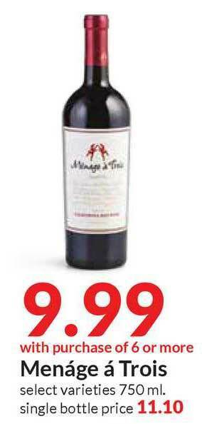 Hy-Vee Menage A Trois offer