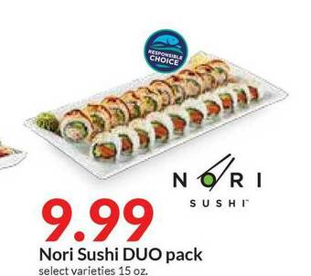 Hy-Vee Nori Sushi Duo Pack offer