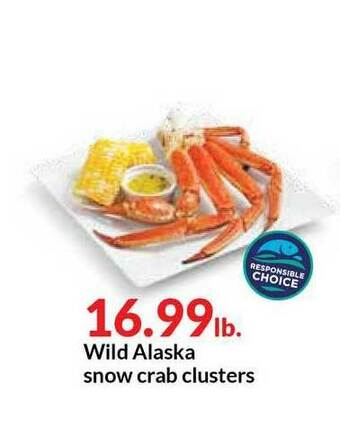 Hy-Vee Wild Alaska Snow Crab Clusters offer