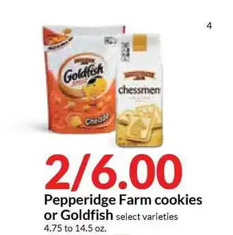 Hy-Vee Pepperidge Farm Cookies Or Goldfish offer
