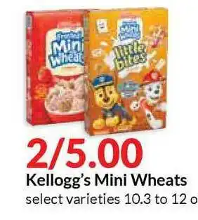 Hy-Vee Kellogg's Mini Wheats offer