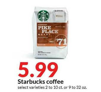 Hy-Vee Starbucks Coffee offer