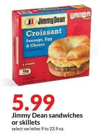 Hy-Vee Jimmy Dean Sandwiches Or Skillets offer