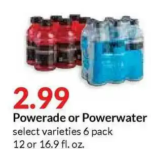 Hy-Vee Powerade Or Powerwater offer