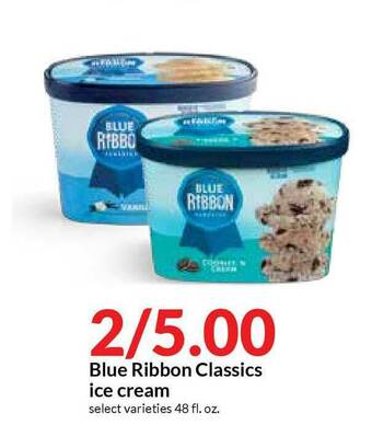 Hy-Vee Blue Ribbon Classics Ice Cream offer