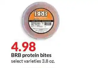Hy-Vee BRB Protein Bites offer
