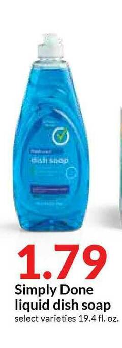 Hy-Vee Simply Done Liquid Dish Soap offer