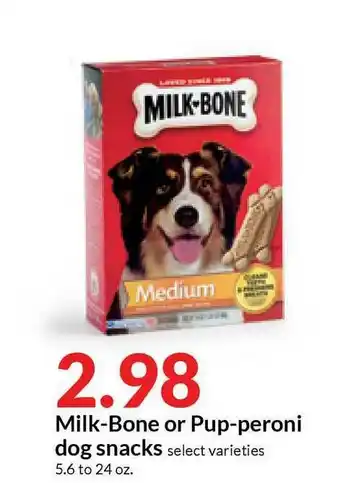 Hy-Vee Milk-Bone Or Pup-Peroni Dog Snacks offer