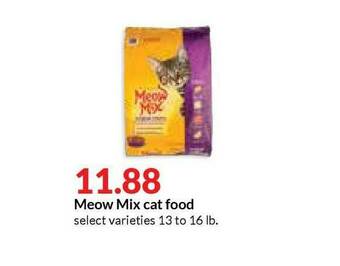 Hy-Vee Meow Mix Cat Food offer