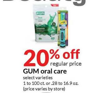 Hy-Vee Gum Oral Care offer