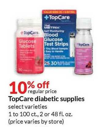 Hy-Vee Topcare Diabetic Supplies offer