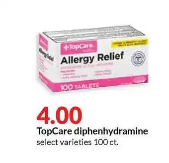 Hy-Vee Topcare Diphenhydramine offer