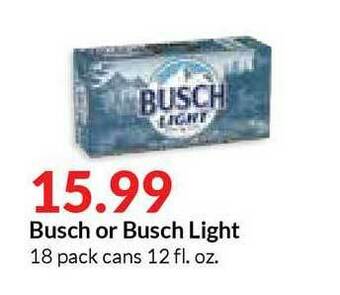 Hy-Vee Busch Or Busch Light offer