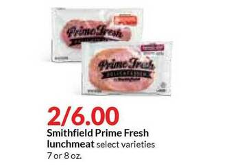 Hy-Vee Smithfield Prime Fresh Lunchmeat offer