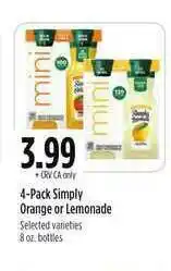 Nob Hill 4-Pack Simply Orange Or Lemonade offer