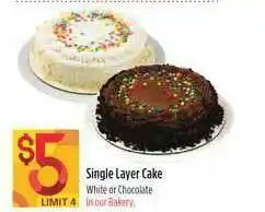 Nob Hill Single Layer Cake offer