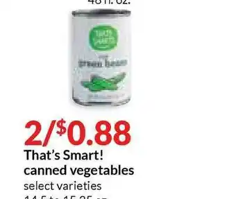 Hy-Vee That's Smart! Canned Vegetables offer