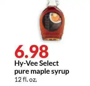 Hy-Vee Hy-Vee Select Pure Maple Syrup offer