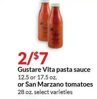 Hy-Vee Gustare Vita Pasta Sauce Or San Marzano Tomatoes offer
