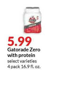 Hy-Vee Gatorade Zero With Protein offer