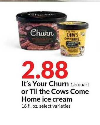 Hy-Vee It's Your Churn Or Til The Cows Come Home Ice Cream offer