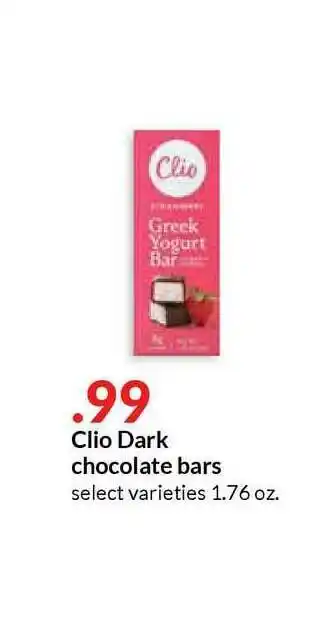 Hy-Vee Clio Dark Chocolate Bars offer