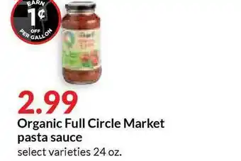 Hy-Vee Organic Full Circle Market Pasta Sauce offer