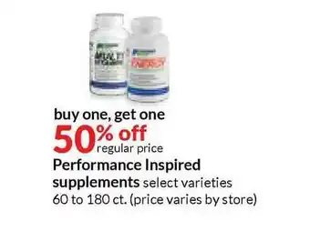 Hy-Vee Performance Inspires Supplements offer