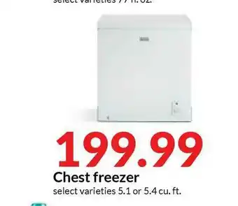 Hy-Vee Chest Freezer offer