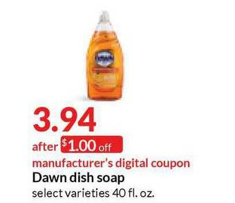 Hy-Vee Dawn Dish Soap offer