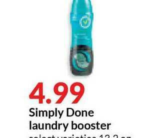 Hy-Vee Simply Done Laundry Booster offer