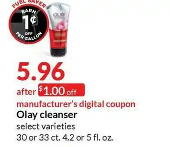 Hy-Vee Olay Cleanser offer