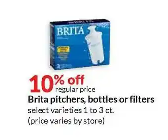 Hy-Vee Brita Pitchers, Bottels Or Fillets offer