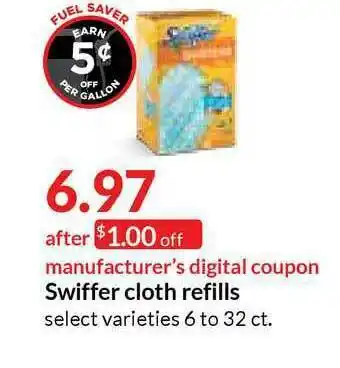 Hy-Vee Swiffer Cloth Refills offer